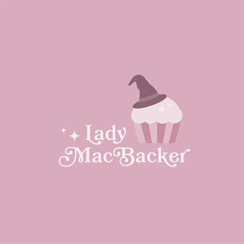 Witch logo with the title 'Logo concept for a cupcake business'