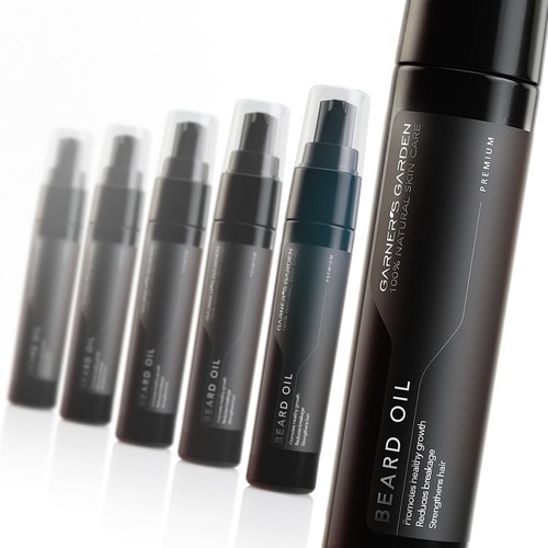 Beard design with the title 'Beard Oil'