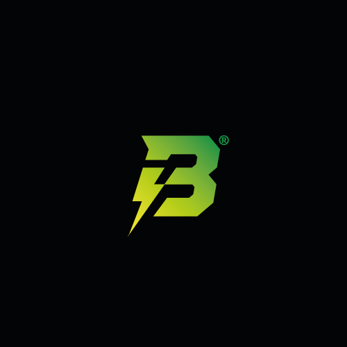 Lightning logo with the title 'Belvill Strong Logo Design'