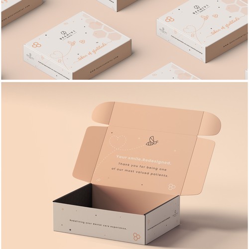 Bee design with the title 'Box Mail Design'