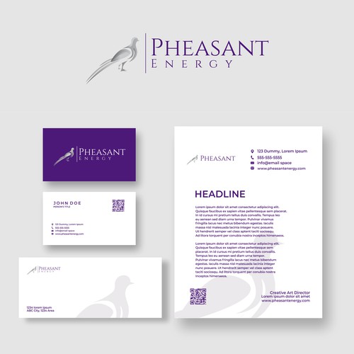 Launch design with the title 'Phesant Energy'