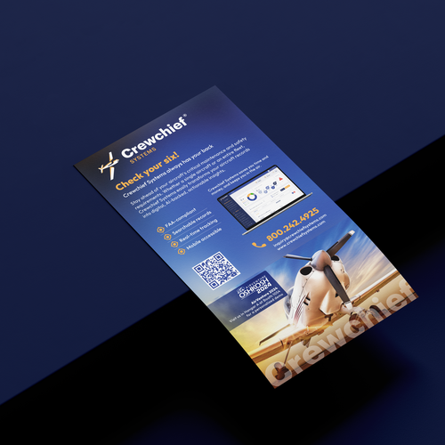 Magazine ad design with the title '3/4 Print Advertisement for Sport Aviation Magazine'