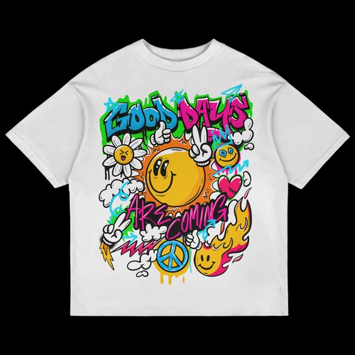 Graffiti t-shirt with the title 'Streetwear Graphic T-shirt'