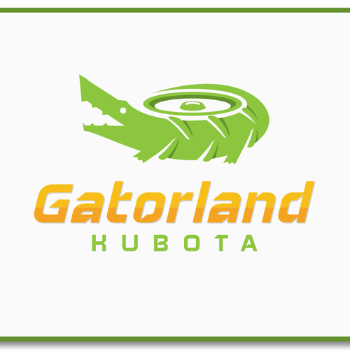 Tractor logo with the title 'Create an eye catching, memorable design for a tractor and lawn equipment dealership'