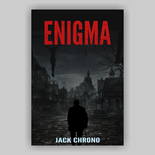 Darkness design with the title 'Book cover for young adult fantasy novel'