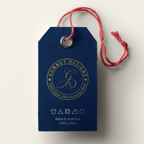 Clothing logo with the title 'Gumnut Designz'