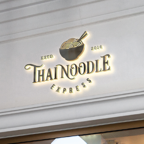 Fast brand with the title 'Thai Noodle Express'
