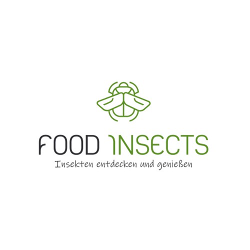 Scarab design with the title 'Food Insects -  contest entry'