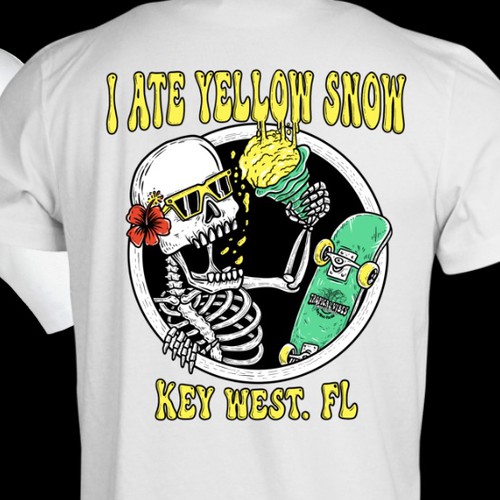 Tropical t-shirt with the title 'Tropical Design'