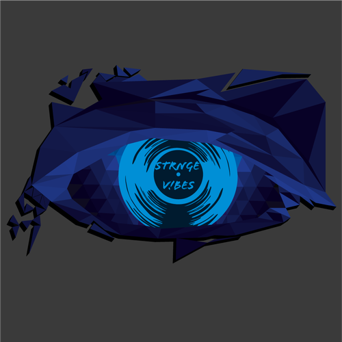 Strange logo with the title 'Vinyl Eye'