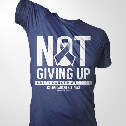 Medical t-shirt with the title '"NOT GIVING UP" T-Shirt for Cancer Patients/Survivors'