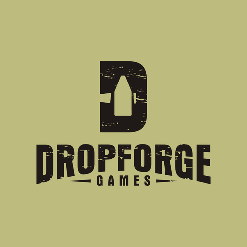 D design with the title 'DropForge Games Logo'
