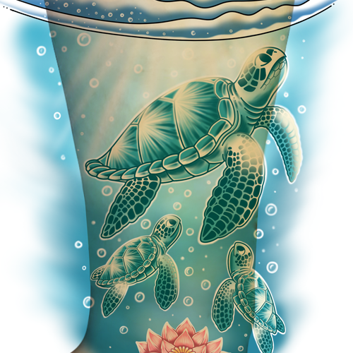 Turtle design with the title 'Tattoo'