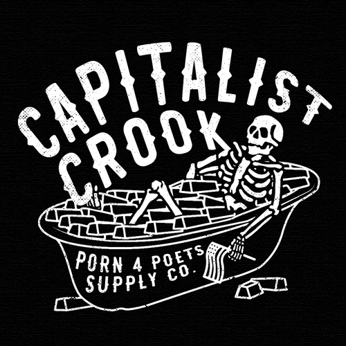 Skeleton t-shirt with the title 'Vintage illustration for merchandise'