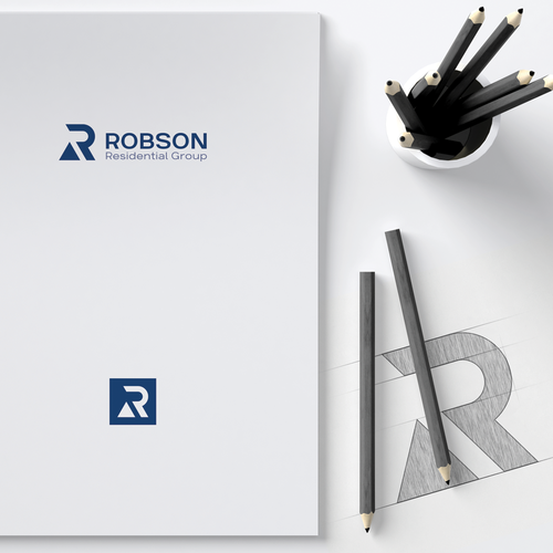 Real estate logo with the title 'R real estate'