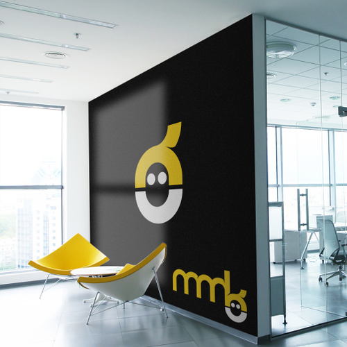 Funny logo with the title 'mmk'