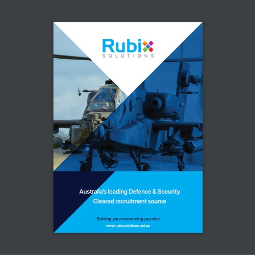 Recruitment design with the title 'Brochure for leading recruitment source'