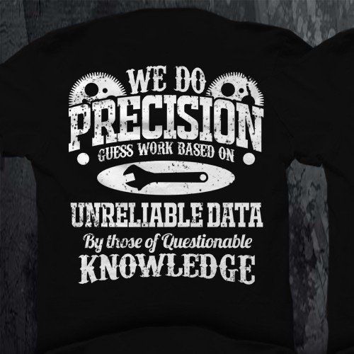 Mechanic design with the title 'T shirt design'