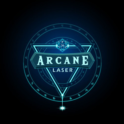 Laser design with the title 'Arcane Laser'