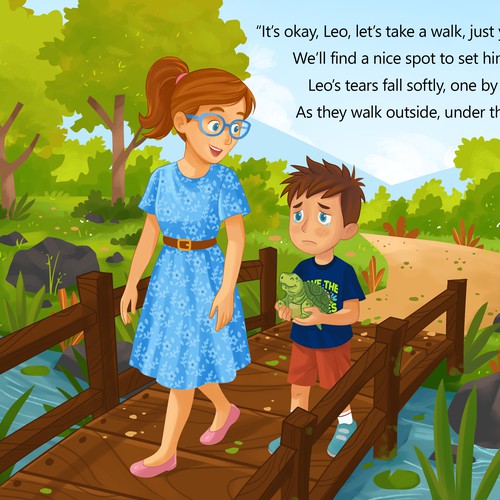 Children's book artwork with the title 'Guess What Pages '