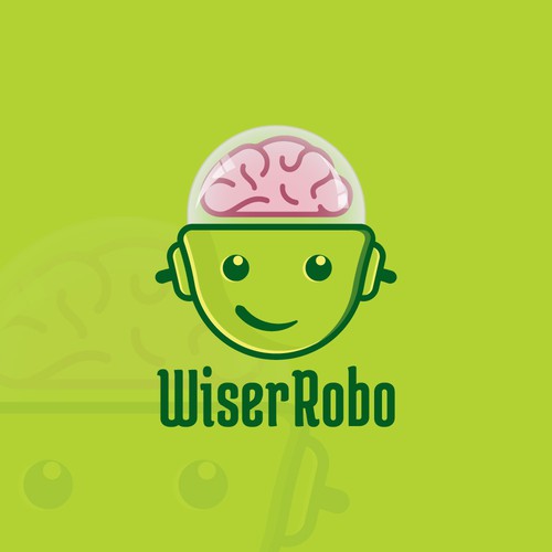 Thinking design with the title 'WiserRobo Logo'