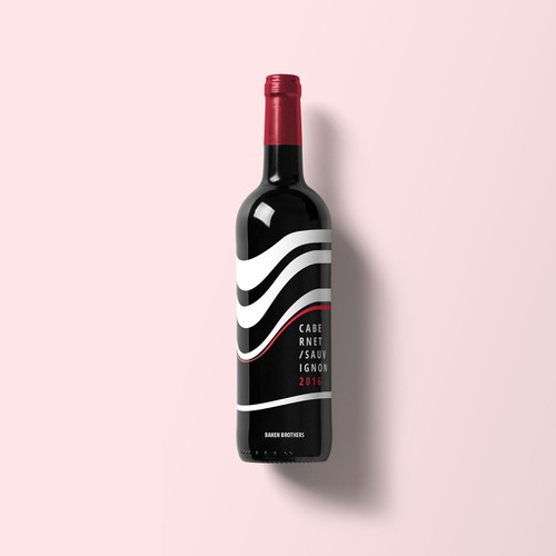 Branding label with the title 'Wine label'