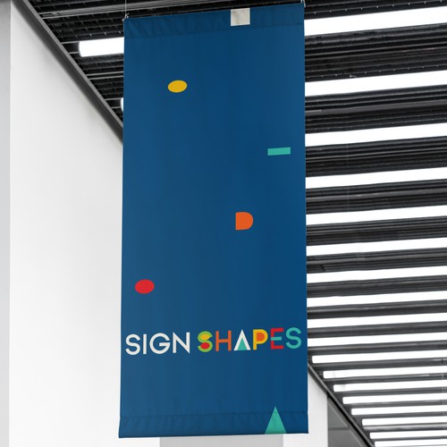 Shape design with the title 'Logotype for Sign and Exhibition System Business'