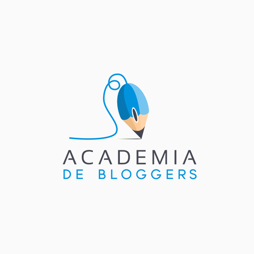 Mouse design with the title 'Academia de Bloggers'