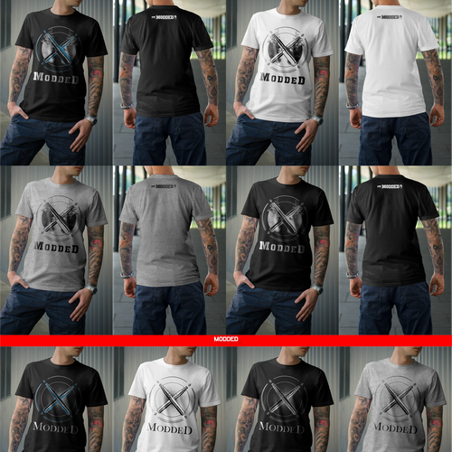 Lifestyle t-shirt with the title 'Modded - Vape Lifestyle Apparel'