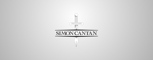 Writer logo with the title 'Create a Logo for a Science-Fiction and Fantasy Author'