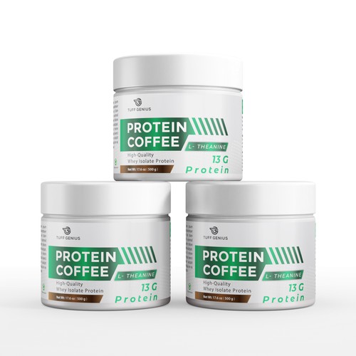 White background design with the title 'Jar packaging label Design'