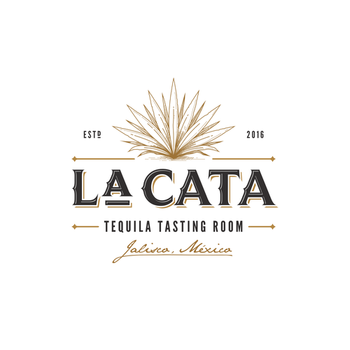 Tequila design with the title 'LaCata Tequila Tasting Room'