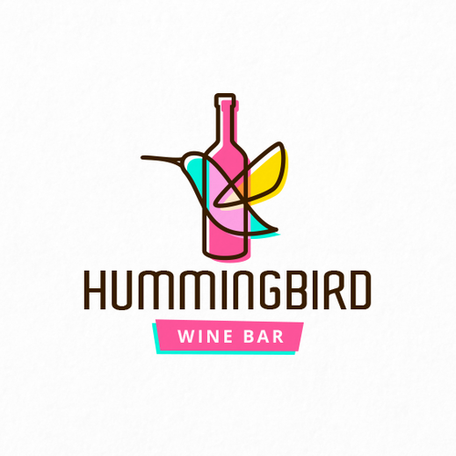 Hummingbird logo with the title 'Hummingbird Wine Bar'