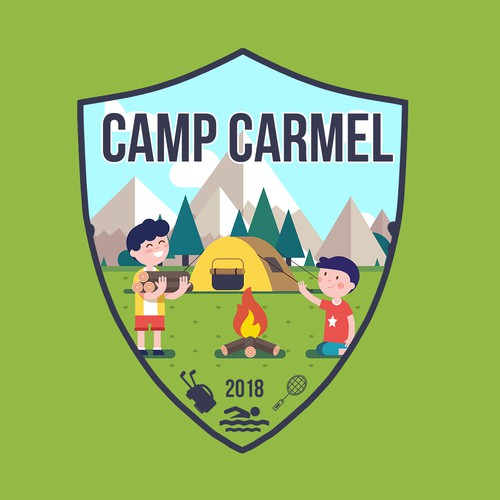 Camping t-shirt with the title 'tshirt for camping'