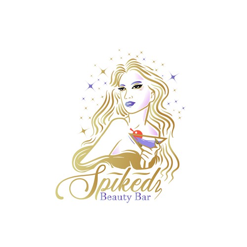 Nail logo with the title 'Feminine Logo (Beauty Bar)'