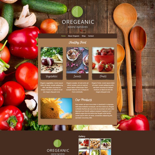 Drink website with the title 'Logo & Website'