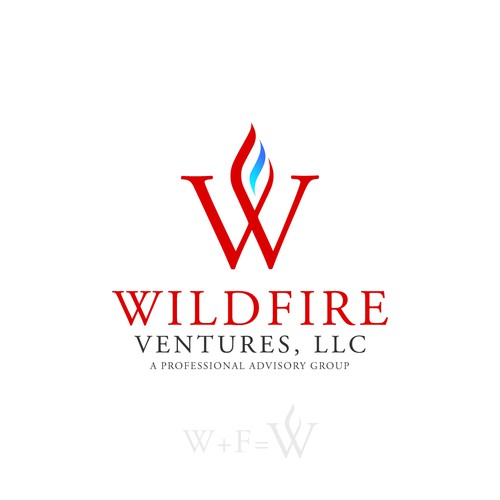 Fire brand with the title 'Logo concept for Wildfire Ventures'