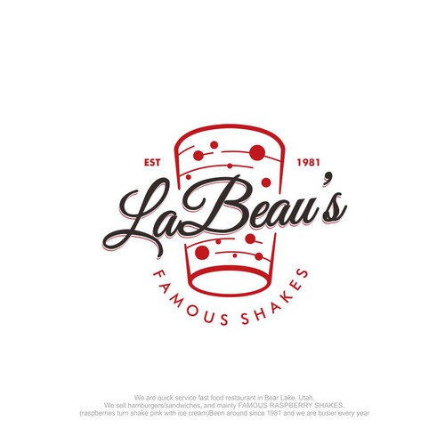 Shake design with the title 'LaBeau's logo design'