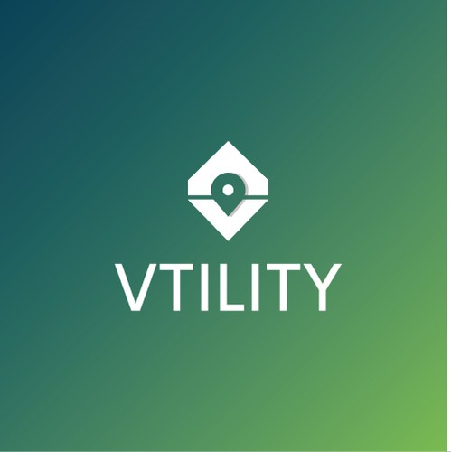 Royal blue logo with the title 'VTILITY Logo'