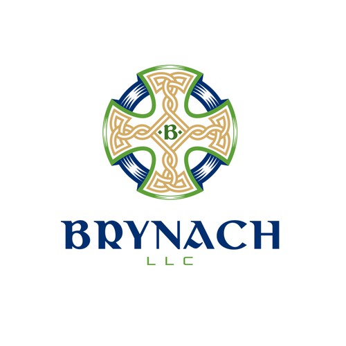 Cross design with the title 'Logo for Brynach'