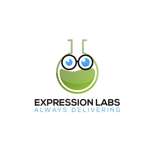 Computer brand with the title 'Playful Logo For Expression Labs'