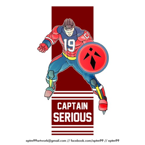 Character t-shirt with the title 'super hero'