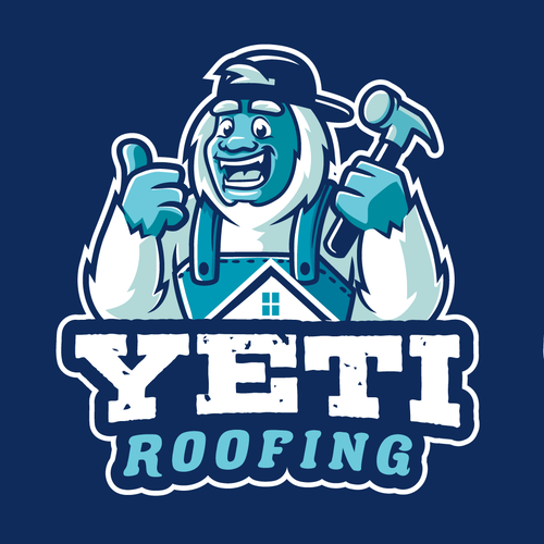 Yeti logo with the title 'Yeti Roofing logo'