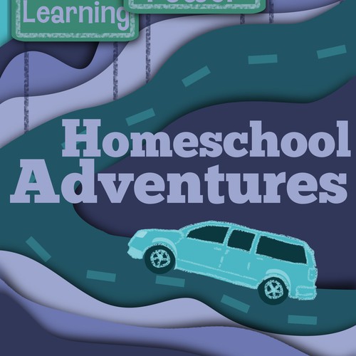 Purple book cover with the title 'Homeschool Adventures'