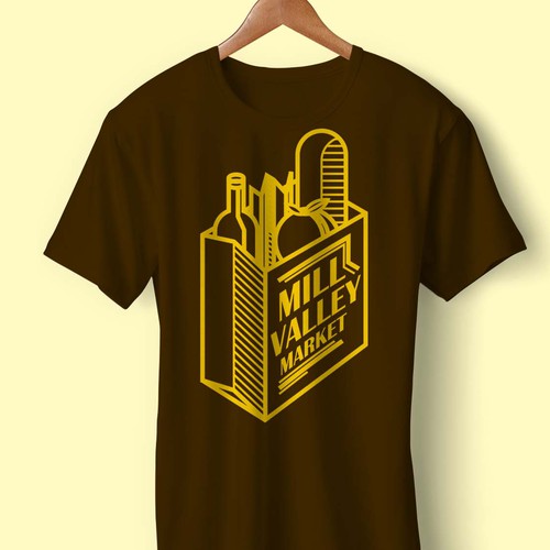 Geometric t-shirt with the title 'Grocery TShirt'