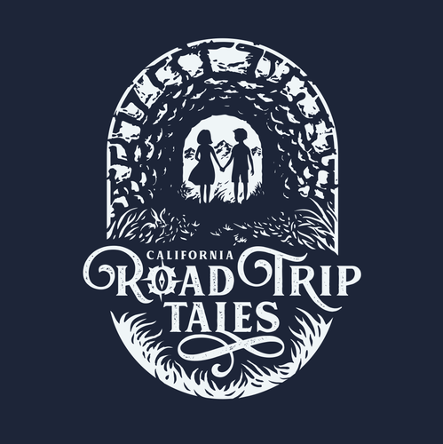Enigma logo with the title 'logo for "Road Trip Tales"'