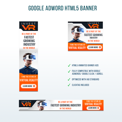 Interactive Virtual Reality Banner ads