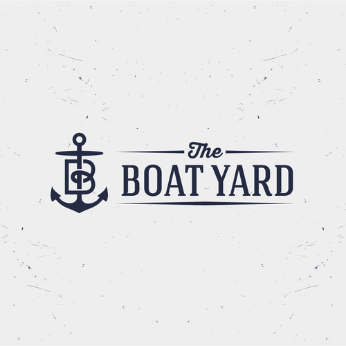 Nautical design with the title 'THE BOAT YARD'