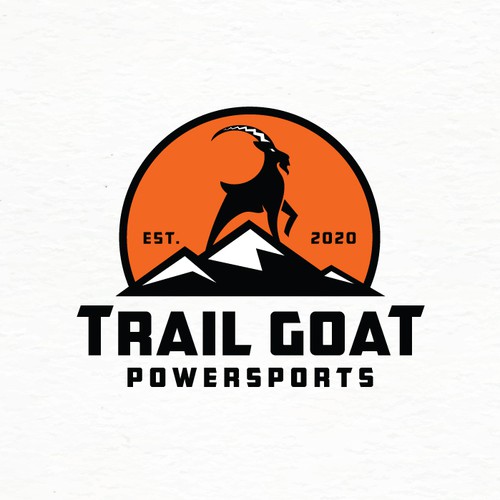 Goat milk logo with the title 'Trail Goat'