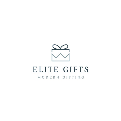 Gift design with the title 'Creative Logo for Elite Gifts'